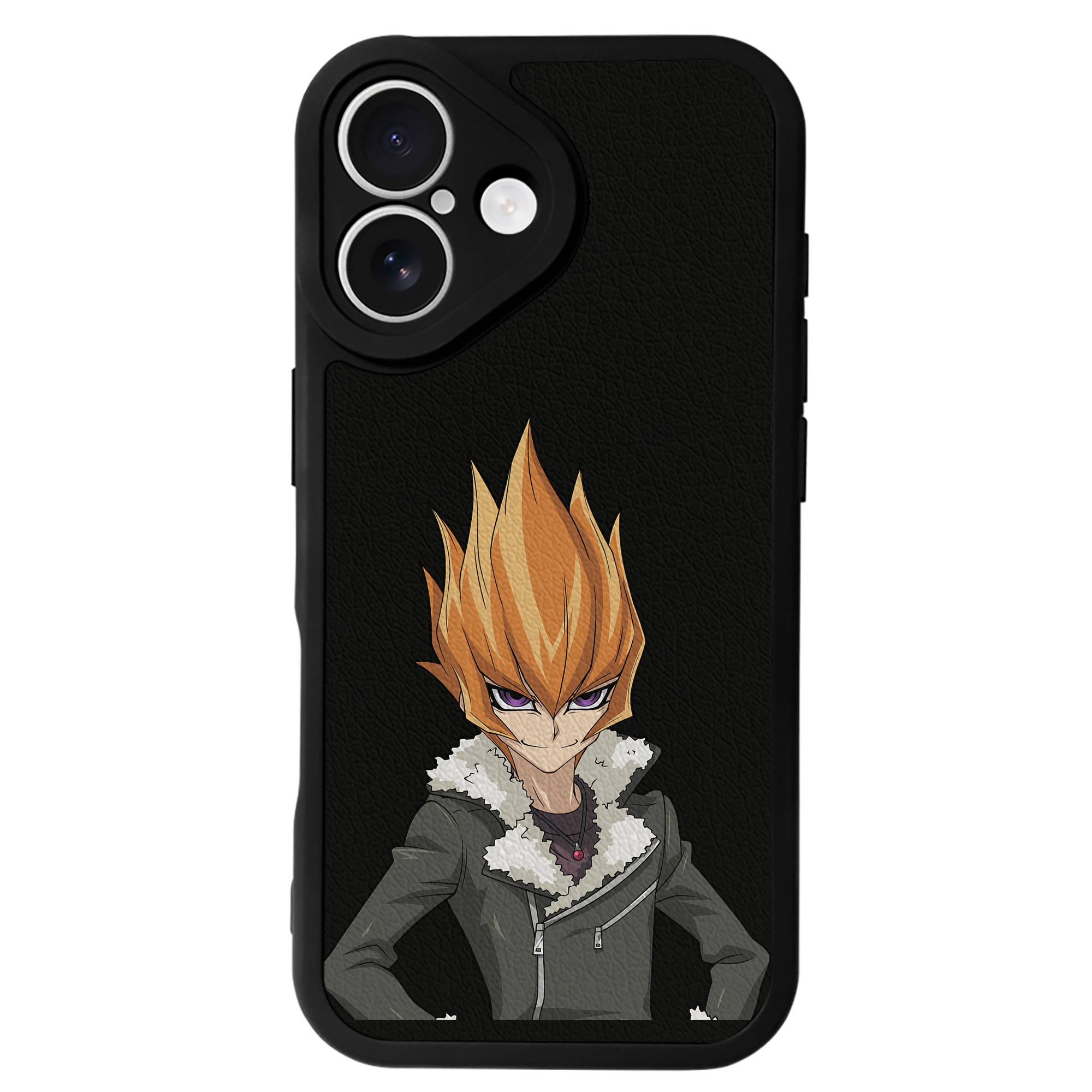遊☆戯☆王 Yu-Gi-Oh! 【iPhone 16シリーズ対応】シリコンスマホケース（レザー調） 材質：シリコン